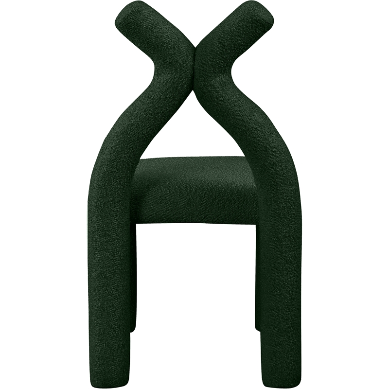 Meridian Furniture Xena Green Boucle Fabric Accent/Dining Chair