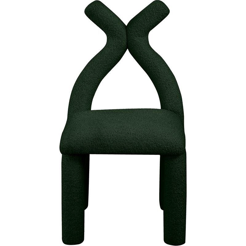 Meridian Furniture Xena Green Boucle Fabric Accent/Dining Chair