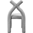 Meridian Furniture Xena Grey Boucle Fabric Accent/Dining Chair