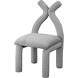 Meridian Furniture Xena Grey Boucle Fabric Accent/Dining Chair