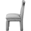 Meridian Furniture Xena Grey Boucle Fabric Accent/Dining Chair