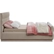 Meridian Furniture Paxton Beige Chenille Fabric Full Bed