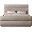 Meridian Furniture Paxton Beige Chenille Fabric Queen Bed