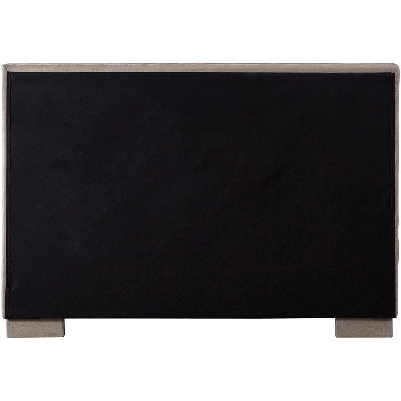 Meridian Furniture Paxton Beige Chenille Fabric Queen Bed