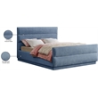 Meridian Furniture Paxton Light Blue Chenille Fabric Queen Bed