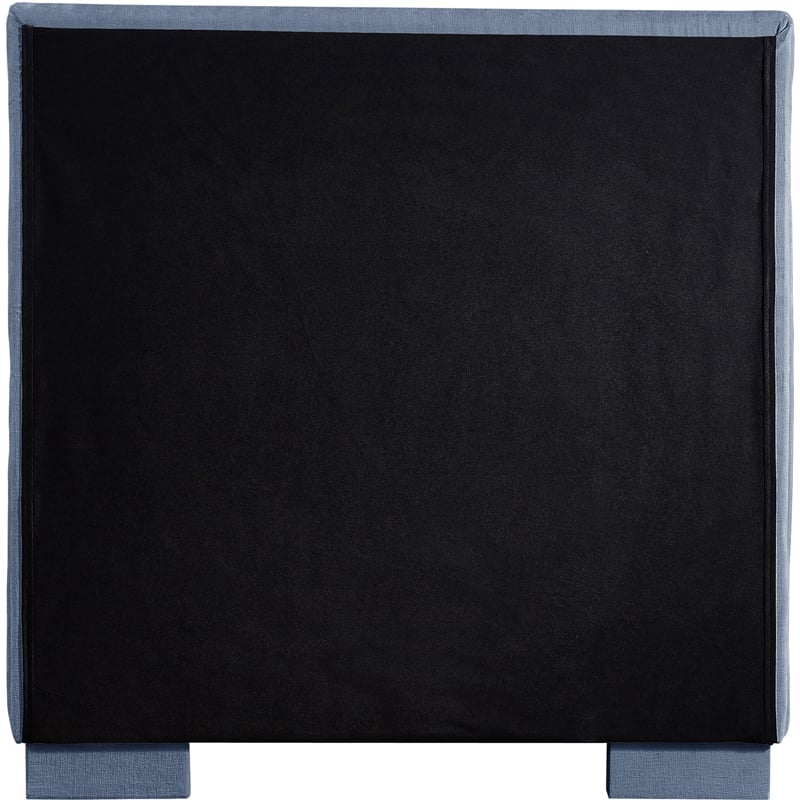 Meridian Furniture Paxton Light Blue Chenille Fabric Twin Bed