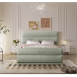 Meridian Furniture Paxton Mint Chenille Fabric Full Bed