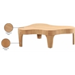 Meridian Furniture Oakley Natural Coffee Table