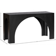 Meridian Furniture Arch Black Console Table