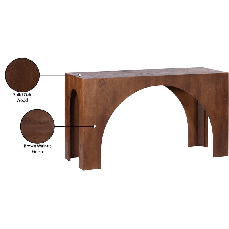 Meridian Furniture Arch Brown Console Table