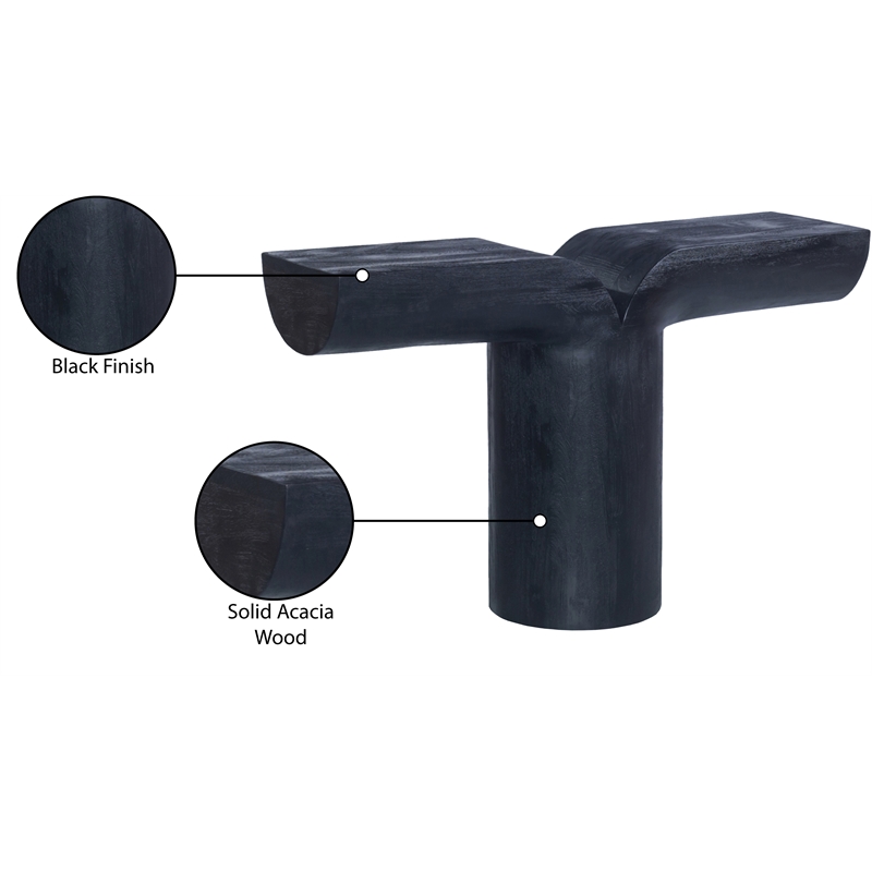Meridian Furniture Tee Black Console Table