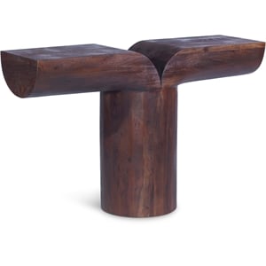 meridian furniture tee brown console table