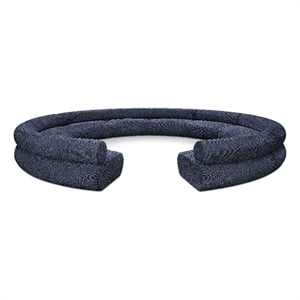 Meridian Furniture Bale 202&quot Navy Chenille Fabric 10 pc. Modular Sectional