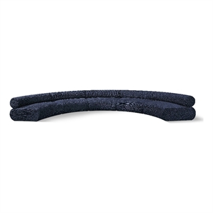 Meridian Furniture Bale 202&quot Navy Chenille Fabric 5 pc. Modular Sectional