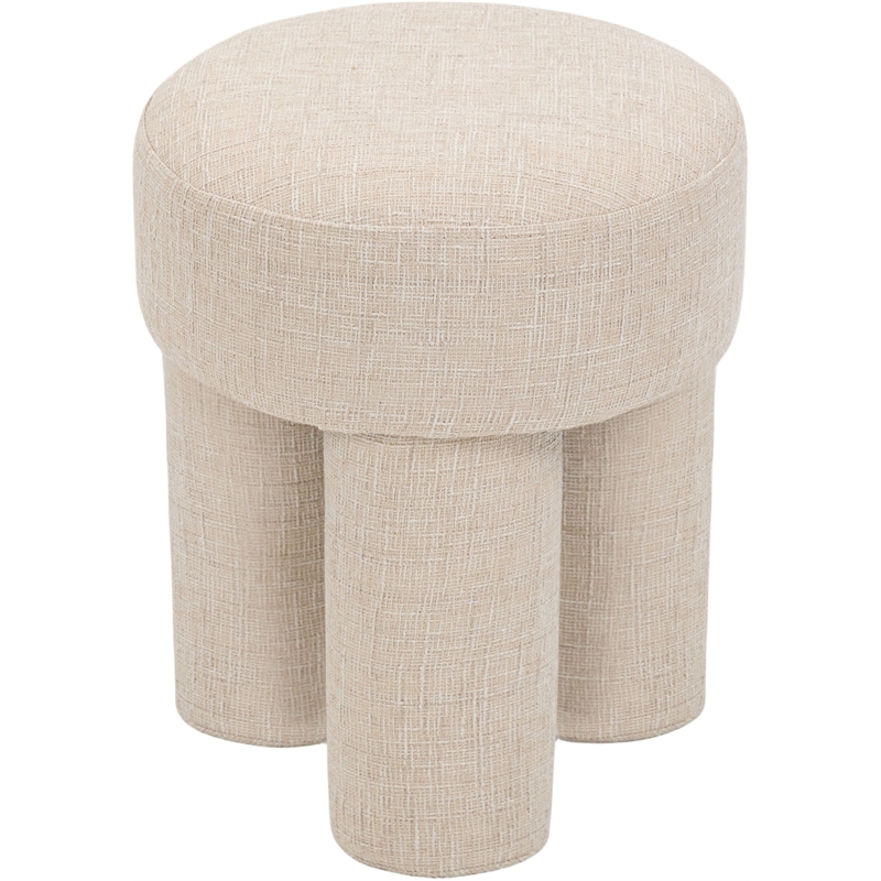 Meridian Furniture Larson Beige Fabric Ottoman/Stool