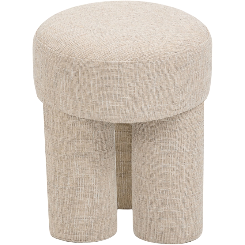 Meridian Furniture Larson Beige Fabric Ottoman/Stool