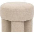 Meridian Furniture Larson Beige Fabric Ottoman/Stool