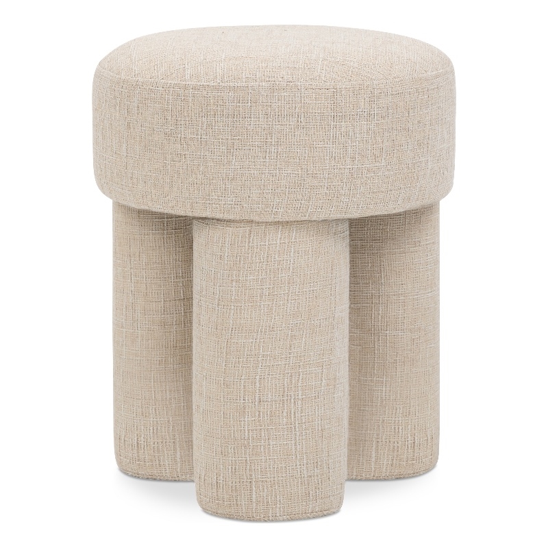 Meridian Furniture Larson Beige Fabric Ottoman/Stool