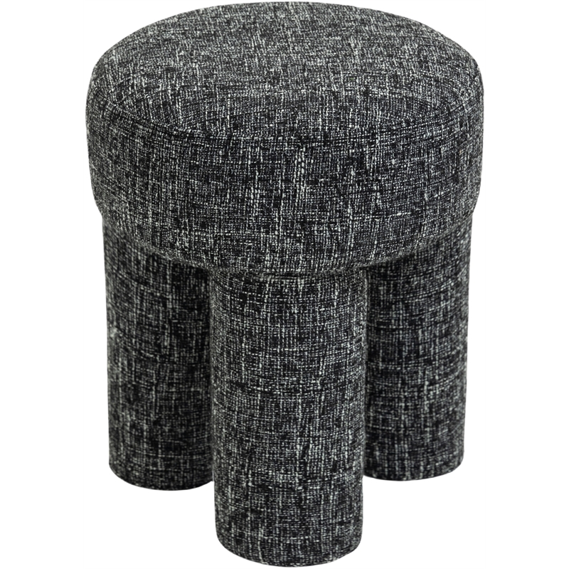 Meridian Furniture Larson Black Fabric Ottoman/Stool