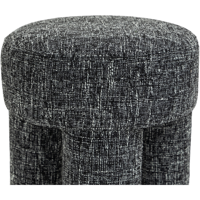 Meridian Furniture Larson Black Fabric Ottoman/Stool