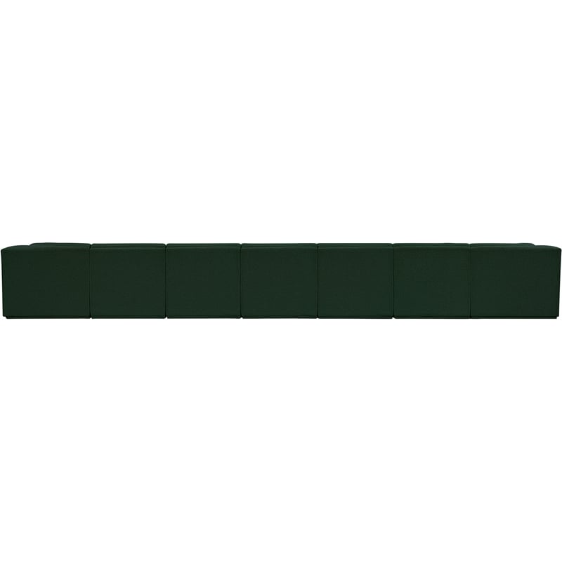 Meridian Furniture Ollie Green Boucle Fabric Modular Sectional