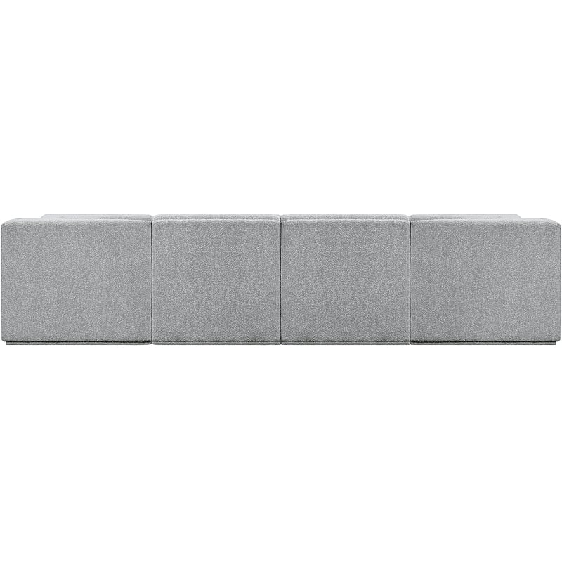 Meridian Furniture Ollie Grey Boucle Fabric Modular Sofa