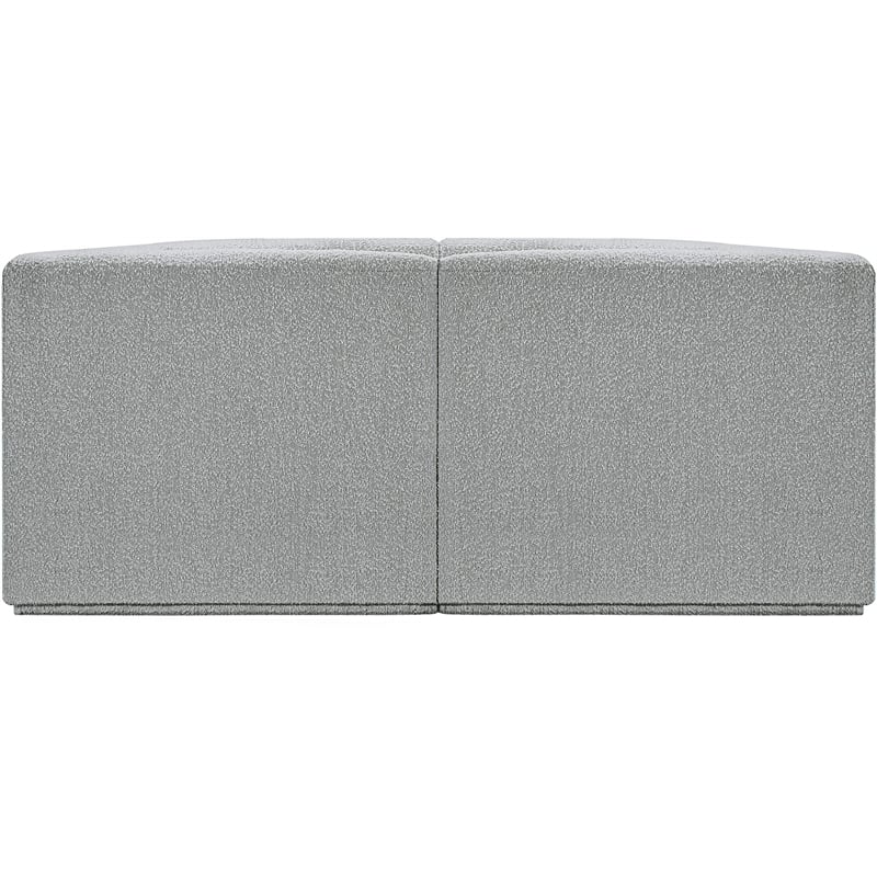Meridian Furniture Ollie Grey Boucle Fabric Modular Sofa