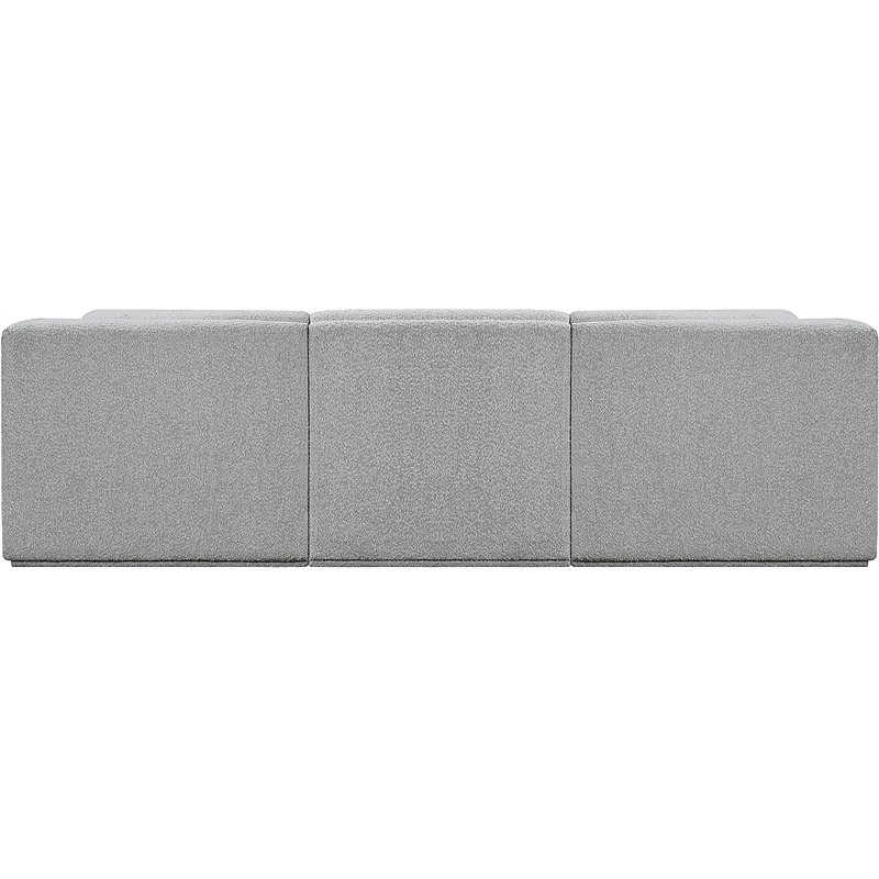 Meridian Furniture Ollie Grey Boucle Fabric Modular Sectional