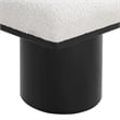Meridian Furniture Pavilion Cream Boucle Fabric Bench/Stool