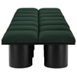 Meridian Furniture Pavilion Green Boucle Fabric Bench