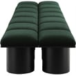 Meridian Furniture Pavilion Green Boucle Fabric Bench