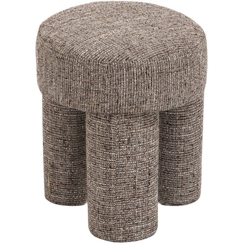 Meridian Furniture Larson Brown Fabric Ottoman/Stool