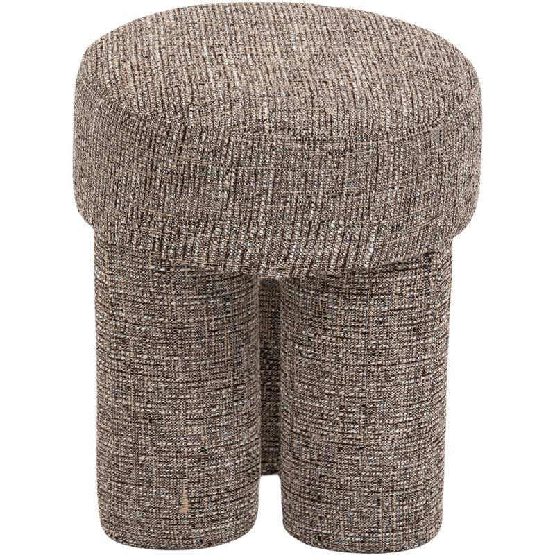 Meridian Furniture Larson Brown Fabric Ottoman/Stool