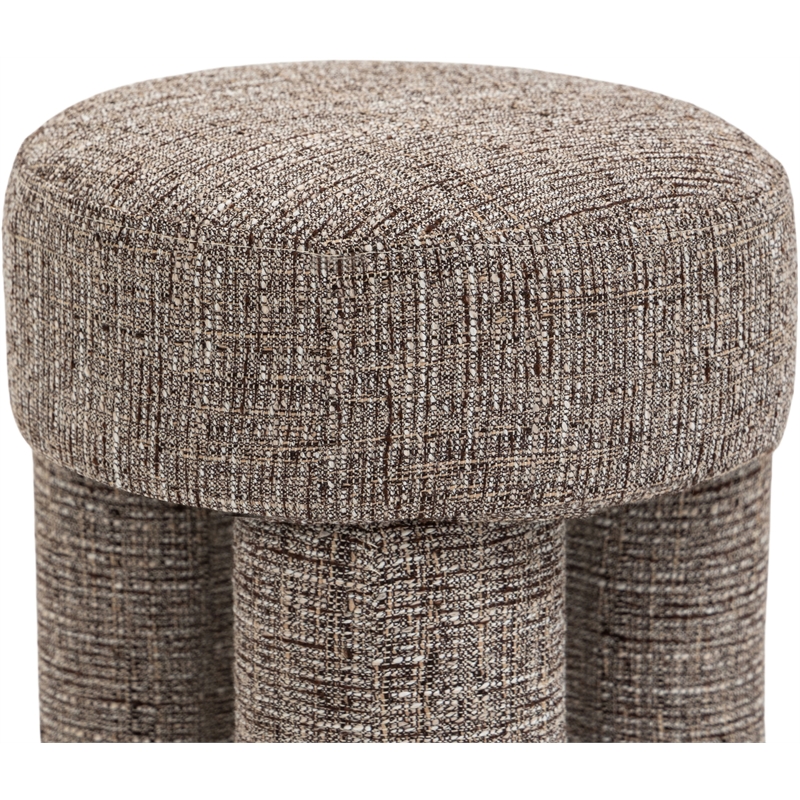 Meridian Furniture Larson Brown Fabric Ottoman/Stool
