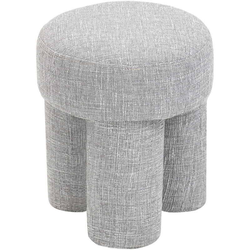 Meridian Furniture Larson Grey Fabric Ottoman/Stool