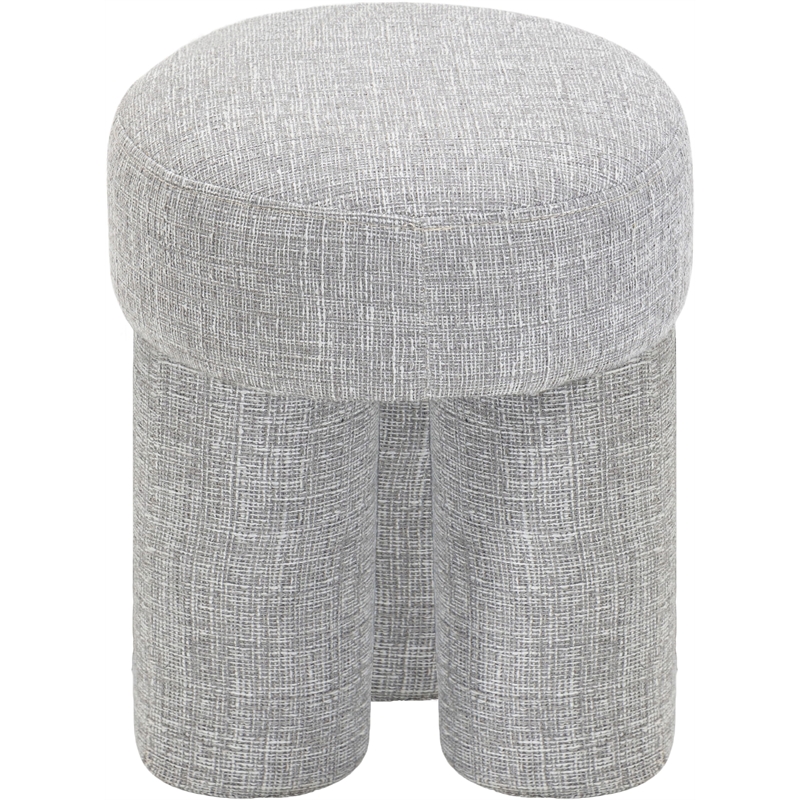 Meridian Furniture Larson Grey Fabric Ottoman/Stool