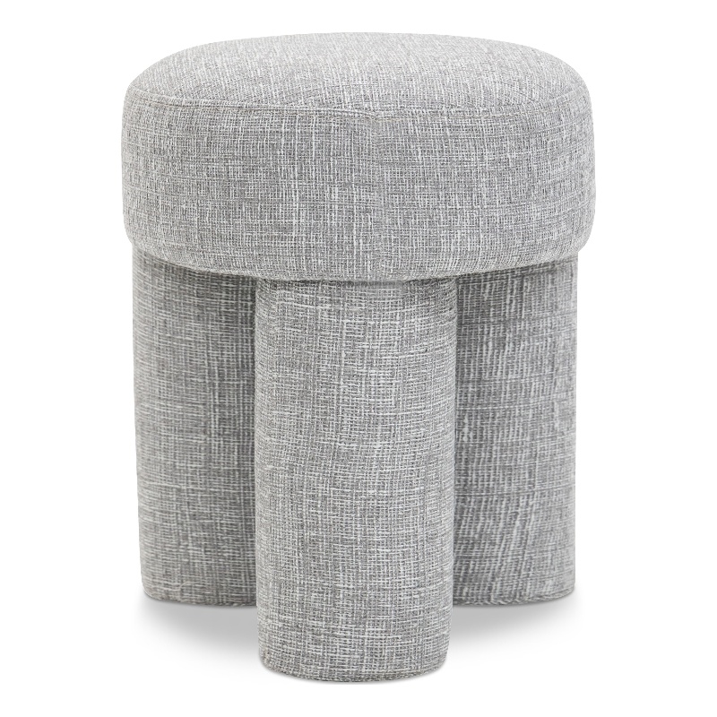 Meridian Furniture Larson Grey Fabric Ottoman/Stool
