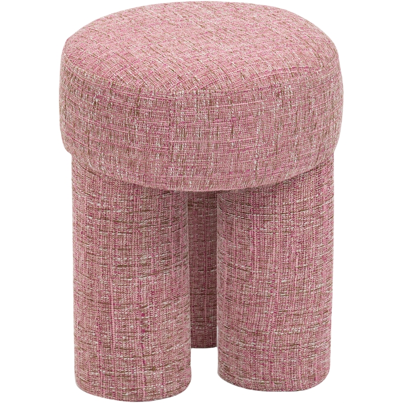 Meridian Furniture Larson Pink Fabric Ottoman/Stool