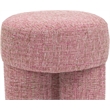 Meridian Furniture Larson Pink Fabric Ottoman/Stool