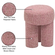 Meridian Furniture Larson Pink Fabric Ottoman/Stool