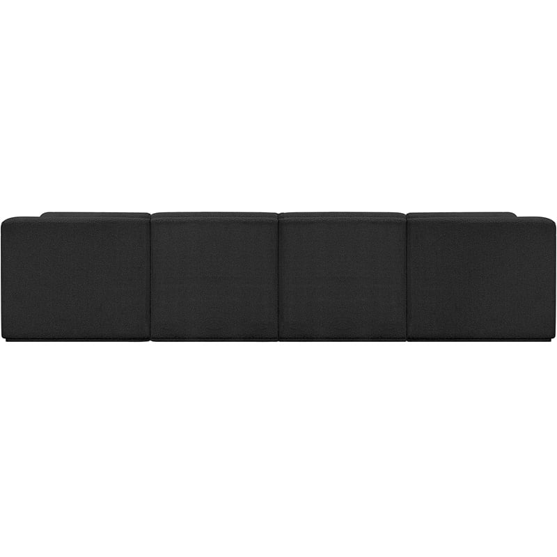 Meridian Furniture Ollie Black Boucle Fabric Modular Sofa
