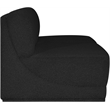 Meridian Furniture Ollie Black Boucle Fabric Modular Sofa