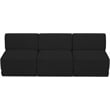 Meridian Furniture Ollie Black Boucle Fabric Modular Sofa