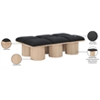 Meridian Furniture Pavilion Black Boucle Fabric Bench