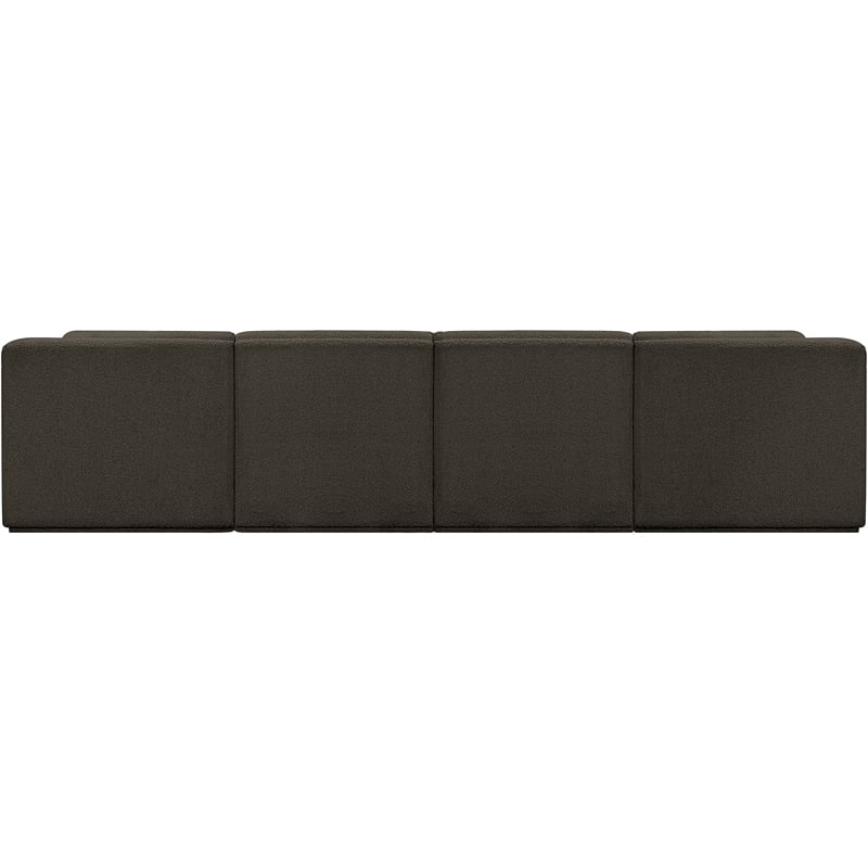 Meridian Furniture Ollie Brown Boucle Fabric Modular Sofa