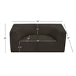 Meridian Furniture Ollie Brown Boucle Fabric Modular Sofa
