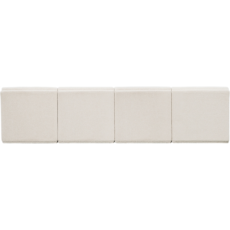 Meridian Furniture Ollie Cream Boucle Fabric Modular Sofa