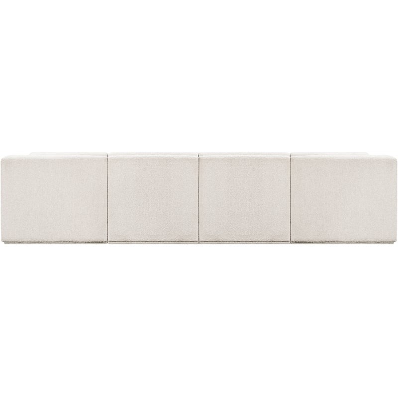 Meridian Furniture Ollie Cream Boucle Fabric Modular Sofa