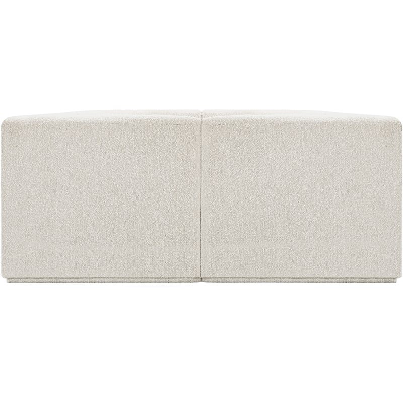 Meridian Furniture Ollie Cream Boucle Fabric Modular Sofa