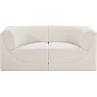 Meridian Furniture Ollie Cream Boucle Fabric Modular Sofa